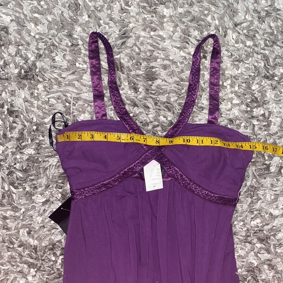 Bebe Purple Embellished Long Maxi Dress - Picture 7 of 13